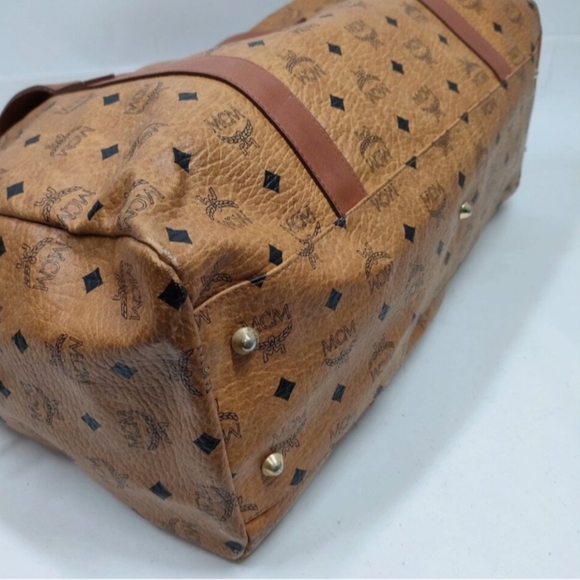 Authentic MCM Brown Leather Bag Golf Collection - Picture 7 of 12